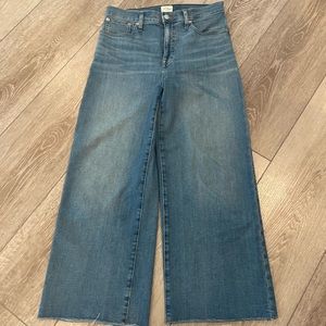 J Crew Slim Wide Jean in French Blue wash, size 29. Excellent condition.